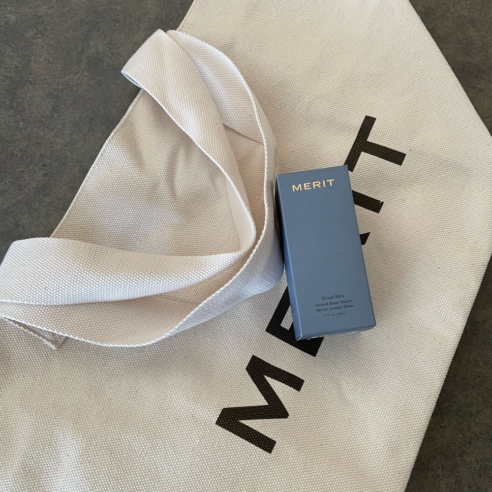 NWT Merit Tote Bag and Skincare Set